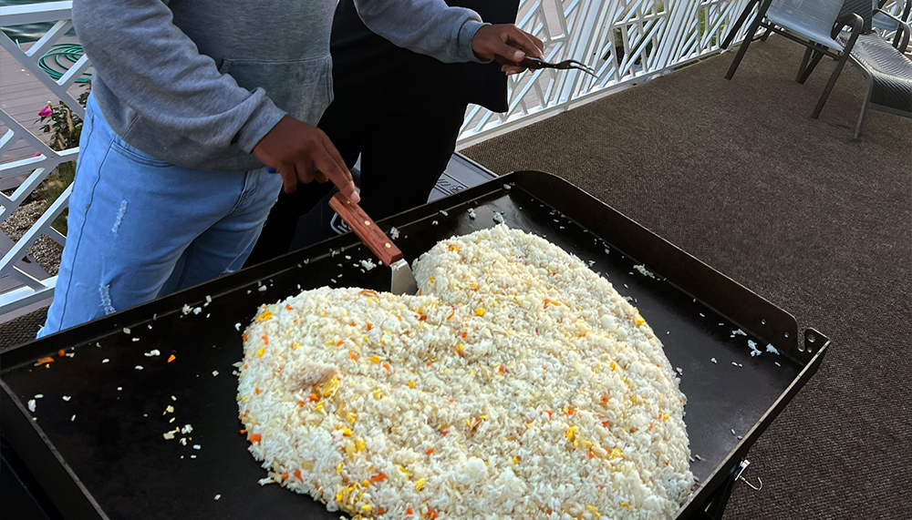 Hibachi Chef Performing